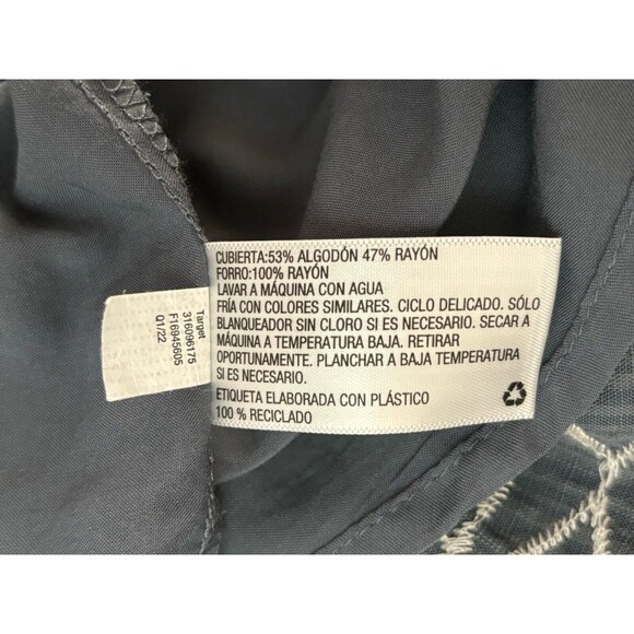 Knox Rose Womens Cottagecore Dress XXL Midi Tier Embroidery Ruffle Peasant NEW - Picture 12 of 15